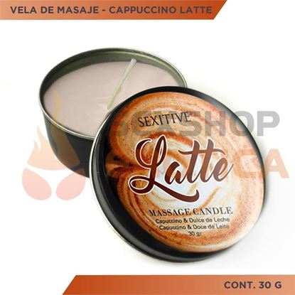Vela para masajes aroma a cafe latte 30gr